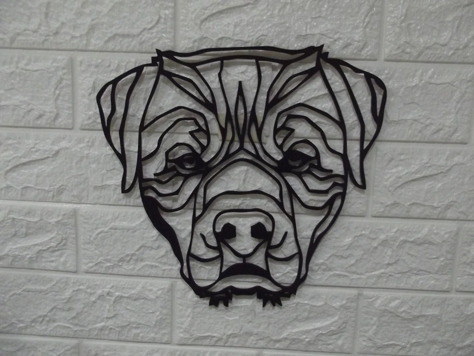 Cuadro Rottweiler Geometrico